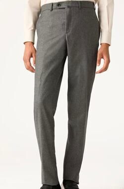 Loro Piana Italian Wool Dress Trousers Flat Front Men’s Pants Gray Sz 56 / 40 JP